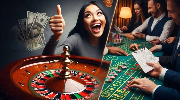 Pengguna Indonesia meninjau saldo lewat ponsel
